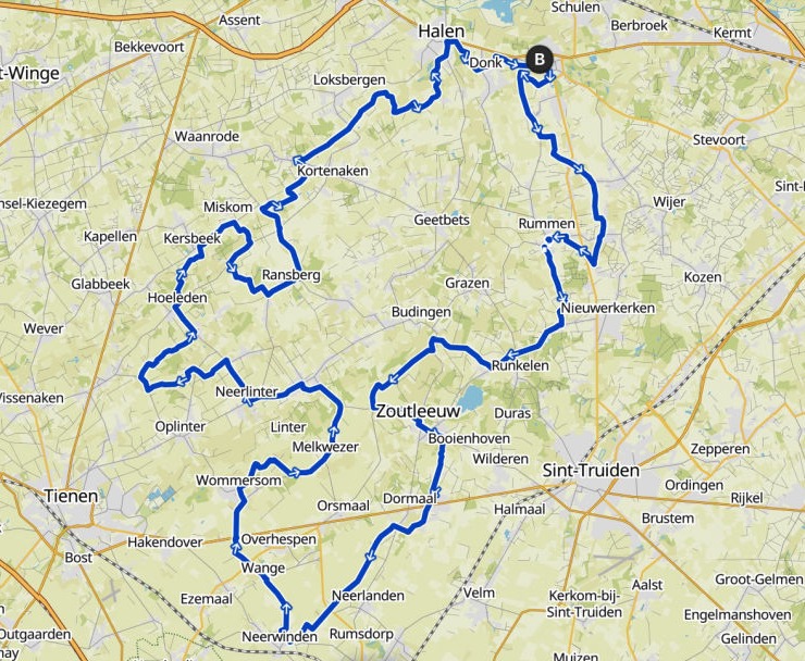 Parcours 90km